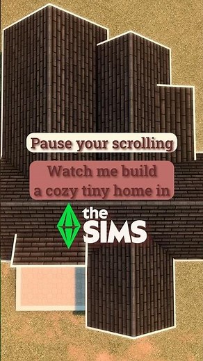 Hey bestie! Watch me build a Cozy Tiny Home in The Sims 4! 🔨