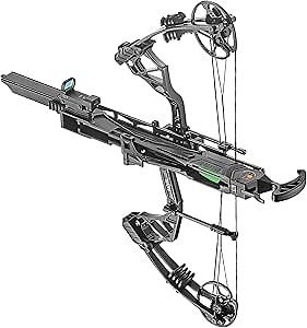 Ek Archery Whipshot Automatic Self Loading Repeating Compound Bow - Perfect for Archery Enthusiasts, Bow Hunters & Archery Target Shooters - 15-50lbs Draw Weight, Fires 5 Arrows in 8 Seconds