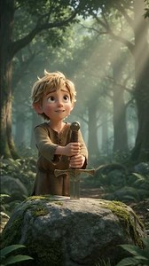 When a Humble Boy Drew the Impossible Holy Sword! ⚔️👑 King Arthur #Shorts