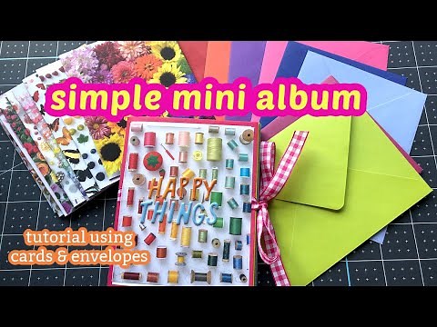 Pocket Mini Album ☆ Made With Cards & Envelopes!