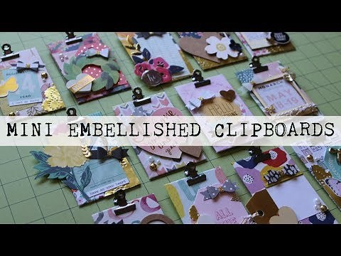 Mini Embellished Clipboards | Tutorial