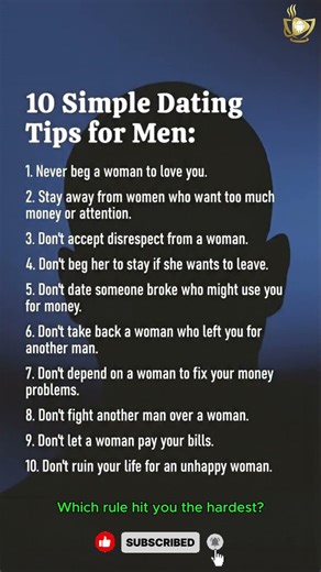 10 Dating Rules Men Learn Too Late