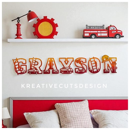 Firetruck- Full Alphabet A-Z SVG Digital Download Laser Cut File, Cricut, Silhouette Firetruck Font - Etsy