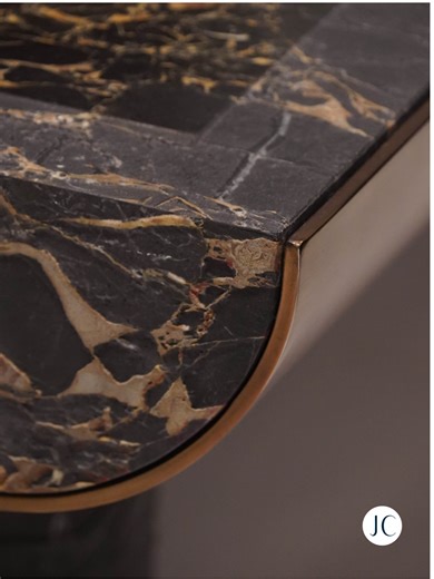 Timeless Beauty of Weathered Stone Defined by a Jonathan Charles in-house technique, each marble surface is hand-treated and carved to reveal subtle layers of depth and texture. The result is a quiet allure - refined, tactile, and unmistakably crafted, with no two pieces ever the same. Explore more weathered stone designs via the link in bio. ⤴︎