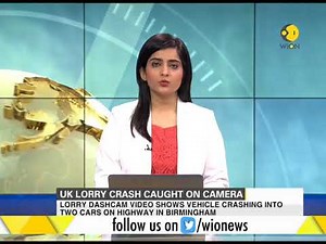 UK lorry crash caught on camera