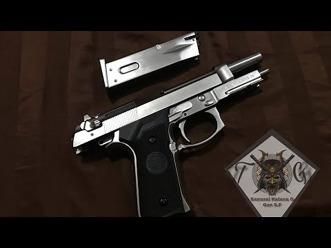 Review Beretta M9 WE silver Full Auto