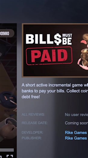 I faked all the physics in our game #gamedev #gaming our game was kinda broken and unplayable because of too many thing going on on the screen so we removed physics and faked it with pure math. Now it should run smooth even on a potato computer. This is Bills Must Be Paid, smash piggy banks, earn coins, upgrade your skill tree, buy better hammers and different piggy banks, and pay the bills. Collect rare coins for buffs and unlock perks. We might have made the upgrades a little too powerful... W