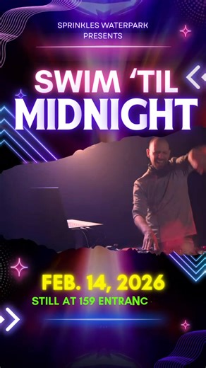 💦 Same ₱159 entrance fee. Completely different experience. 👉 𝗕𝗼𝗼𝗸 𝗮𝘁 𝗦𝗽𝗿𝗶𝗻𝗸𝗹𝗲𝘀 𝗼𝗿 𝗼𝗻𝗹𝗶𝗻𝗲 𝗻𝗼𝘄 𝗮𝗻𝗱 𝘀𝗲𝗰𝘂𝗿𝗲 𝘆𝗼𝘂𝗿 𝘀𝗽𝗼𝘁. This 𝗙𝗲𝗯𝗿𝘂𝗮𝗿𝘆 𝟭𝟰, join our 𝗣𝗼𝗼𝗹 𝗣𝗮𝗿𝘁𝘆 𝗡𝗶𝗴𝗵𝘁 𝗦𝘄𝗶𝗺 and enjoy: 🎧 Live DJ sets 🌙 Swimming until midnight 🍔 Food & Drinks Corner 𝗪𝗮𝗻𝘁 𝘁𝗼 𝘀𝘁𝗮𝘆 𝗹𝗼𝗻𝗴𝗲𝗿? ⛺ Bring your own tent and enjoy an overnight stay for ₱150. ✔ Exclusive for online booking only ✔ Limited slots available 📌 Advance booking highly 
