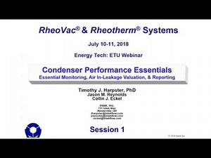 Condenser Performance Essentials Training Session 1