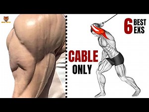 5 BEST TRICEPS WORKOUT AT GYM WITH CABLE ONLY
