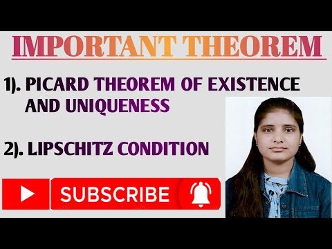 Statement of PICARD THEOREM and LIPSCHITZ CONDITION with examples