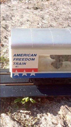 HO Scale American Freedom Train Car Outside w/ Displays Inside Danville County Railroad Layout!!!
