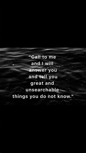 "Call to Me: The Miraculous Promise of Jeremiah 33:3 Revealed!"