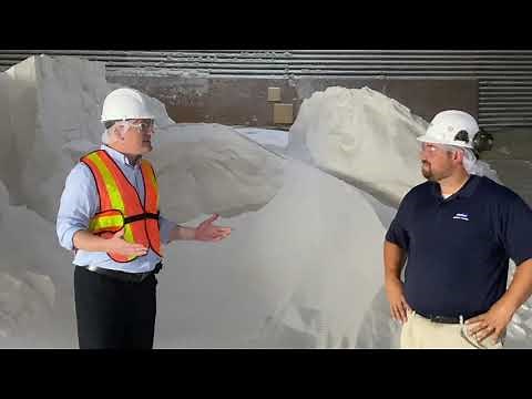 Mayor Dilkens tours Windsor Salt production facility