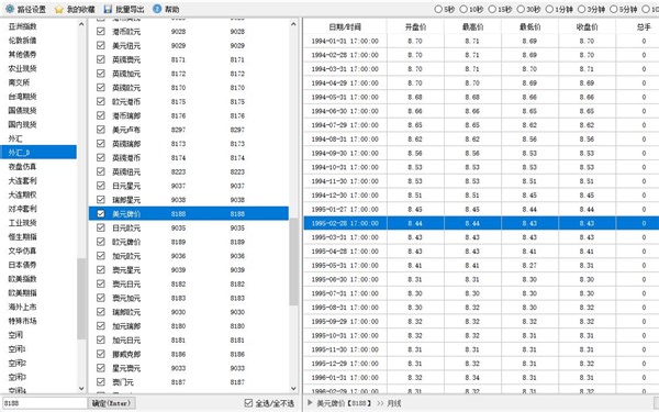 文华财经数据导出工具教程