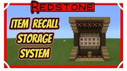 New Item Recall Storage System [Minecraft Bedrock Edition] Minecraft Map