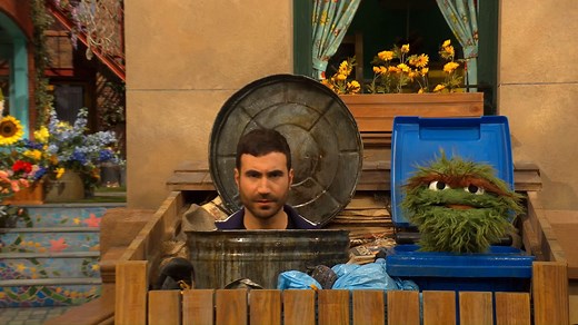 Grouches gonna grouch on Sesame Street. 💚 Thanks for visiting our neighborhood Brett Goldstein! We love you! | Sesame Street