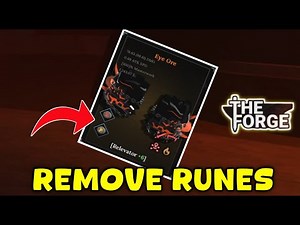 How to Remove Runes from Weapons & Armor in The Forge | Easy Guide