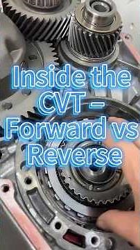 How a CVT Transmission Creates Forward & Reverse Gears Explained with Real Parts #mechanics #carfix