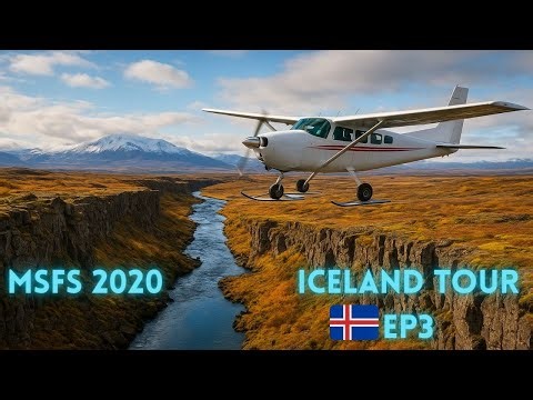 From Volcano Island to Black Sand Beaches – Heimaey to Vík | MSFS Iceland Tour Ep. 03
