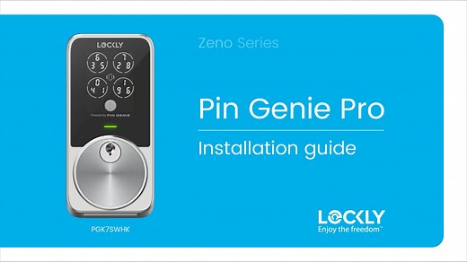 Lockly PIN Genie Pro Deadbolt Edition Zeno Series FULL Installation Video