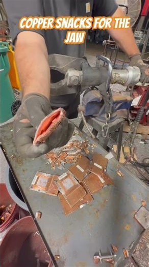 Copper cpu heat sinks for a lite bite. #shorts #short #shortsfeed #copper #scraplife #jaws