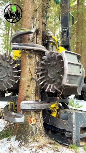 Protecting forests is everyone's responsibility.#forestry#asmr#forestasmr#harvester#winterforest