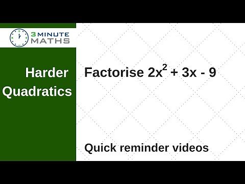 How to factorise quadratic equations - GCSE maths level 7
