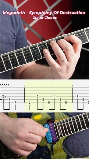 #tutorial Megadeth - Symphony Of Destruction Chorus Part #guitar #guitarlesson #guitartutorial