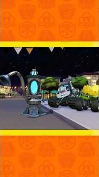 Blaze e le Mega Macchine | Crusher costruisce un robot per Halloween! 🍬 | Nick Jr. Italia #shorts