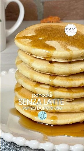 Pancake senza latte soffici 🥞 Ricetta facile con acqua (senza burro)