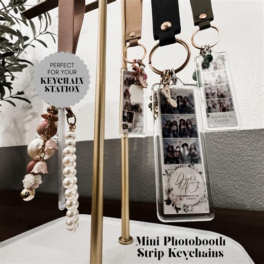 Mini Photobooth Strip Acrylic Keychains Set of 25 Blank Photo Booth Key Chain Station - Etsy
