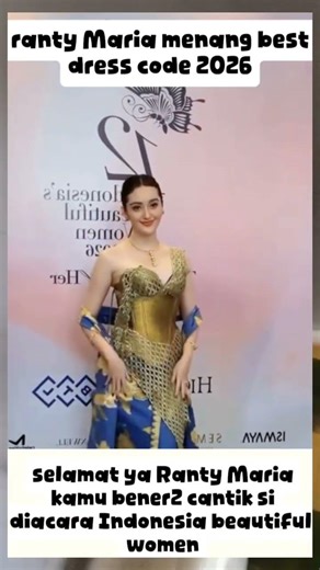 ranty Maria menang best dress code