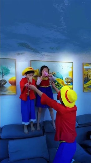 一瓶水怎么把家都淹了 #路飞#海贼王