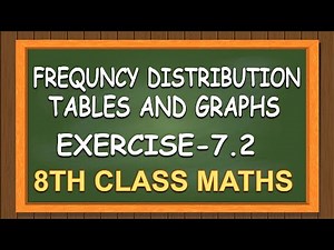 8th class maths, Exercise-7.2-Frequency Distribution tables and graphs