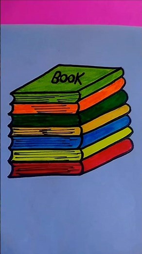 "How to Draw a 📚 Stack of Books | Art for Beginners"