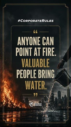 Anyone can complain about problems at work. Valuable professionals bring solutions #corporaterules