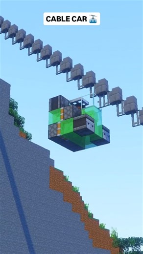 GRAVITOZ on Instagram: "Minecraft cable car #minecraft #minecraftpc #minecrafthouse #minecraftbuild #trending #trendingreels #viralreels #viral"
