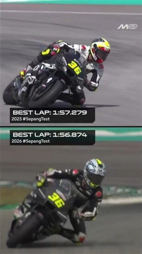 Mir 2025 VS 2026 best laps at Sepang!