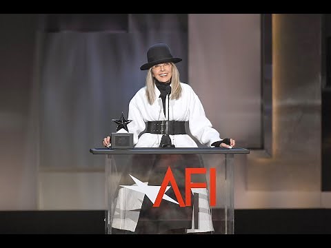 Diane Keaton accepts the AFI Life Achievement Award