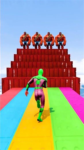 GTA 5 Epic Water Ragdolls | Spider-Man Jumps / Fails ep.15612 #shorts