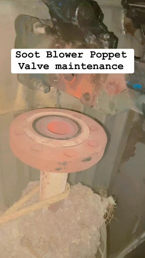 soot blower poppet valve maintenance #soot #blower #valve #maintenance | Power Plant Team