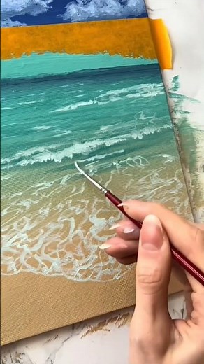 how to make River drawing🌊 tutorial#art #painting #river