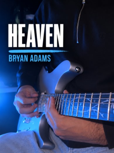 Heaven - Bryan Adams electric guitar tutorial