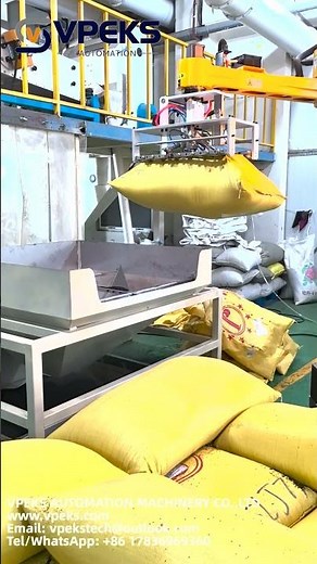 Bag emptying machine #manufacturing