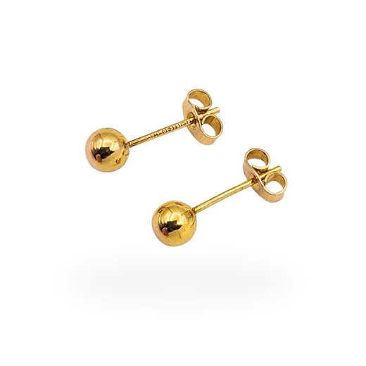9ct Gold Ball Stud Earrings, Fully Hallmarked, Classic Minimalist Studs