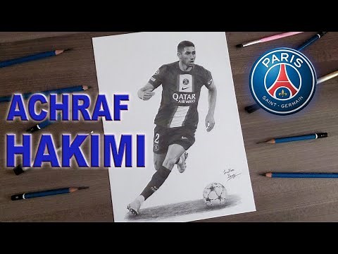 HAKIMI 🇲🇦 la flecha marroquí en el PSG / Drawing HAKIMI