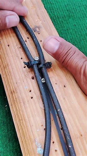 Useful tricks, How to make electrical cable clamps from zip ties #tips #tricks #lifehacks