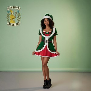 Christmas Elf Dress for Women,santa Helper Dress,green & Red Christmas Outfit,funny Xmas Clothing Gift,cute Holiday Costume, Green - Etsy