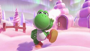 Yoshi is all about egg-related moves, like throwing eggs, swallowing opponents and turning them into eggs, or turning into an egg and charging towards an opponent. With a high jump, recovery is a piece of cake for Yoshi! And for his Final Smash, a Yoshi army stampedes through the stage. | Super Smash Bros.